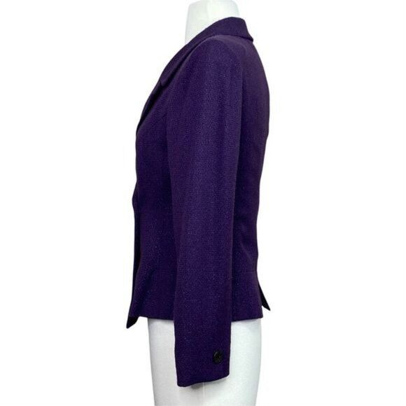 Chanel SIze 36 Purple Shimmery Blazer - Picture 4 of 9